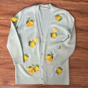 Alice and Olivia lemon Sweater Size Small